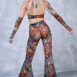 Badinka Splash Halter Criss Cross Mesh Top -Badgley Mischka shop il fullxfull.3927958558 olvu