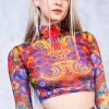 Badinka Tropical Punch Mesh Rave Top