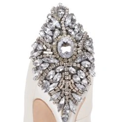 Badgley Mischka Kiara Embellished Peep-toe Pump -Badgley Mischka shop kiara01.1200.4 29690 40702.1607562787