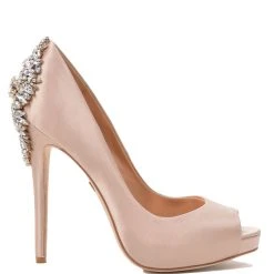 Badgley Mischka Kiara Embellished Peep-toe Pump -Badgley Mischka shop kiara04.1200.2 43961 66326.1607562787