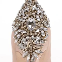 Badgley Mischka Kiara Embellished Peep-toe Pump -Badgley Mischka shop kiara04.1200.4 63256 45265.1607562787