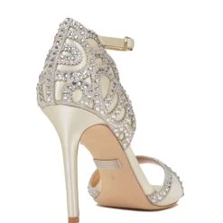 Badgley Mischka Roxy Ankle Strap Evening Shoe -Badgley Mischka shop roxy iv.1200.3 20596 91804.1609294695
