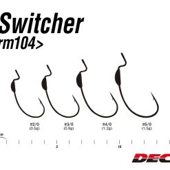 Hooks - Decoy - Switcher Worm 104 -Badgley Mischka shop worm104 04size scaled