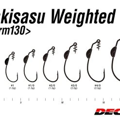 Weighted Hook - Decoy - Makisasu Weighted Worm 130 -Badgley Mischka shop worm130 04size scaled